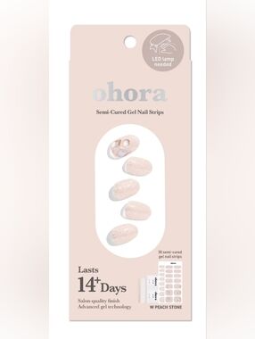 NIB Ohora GEM Peach Stone - Semi-Cured Gel Nail